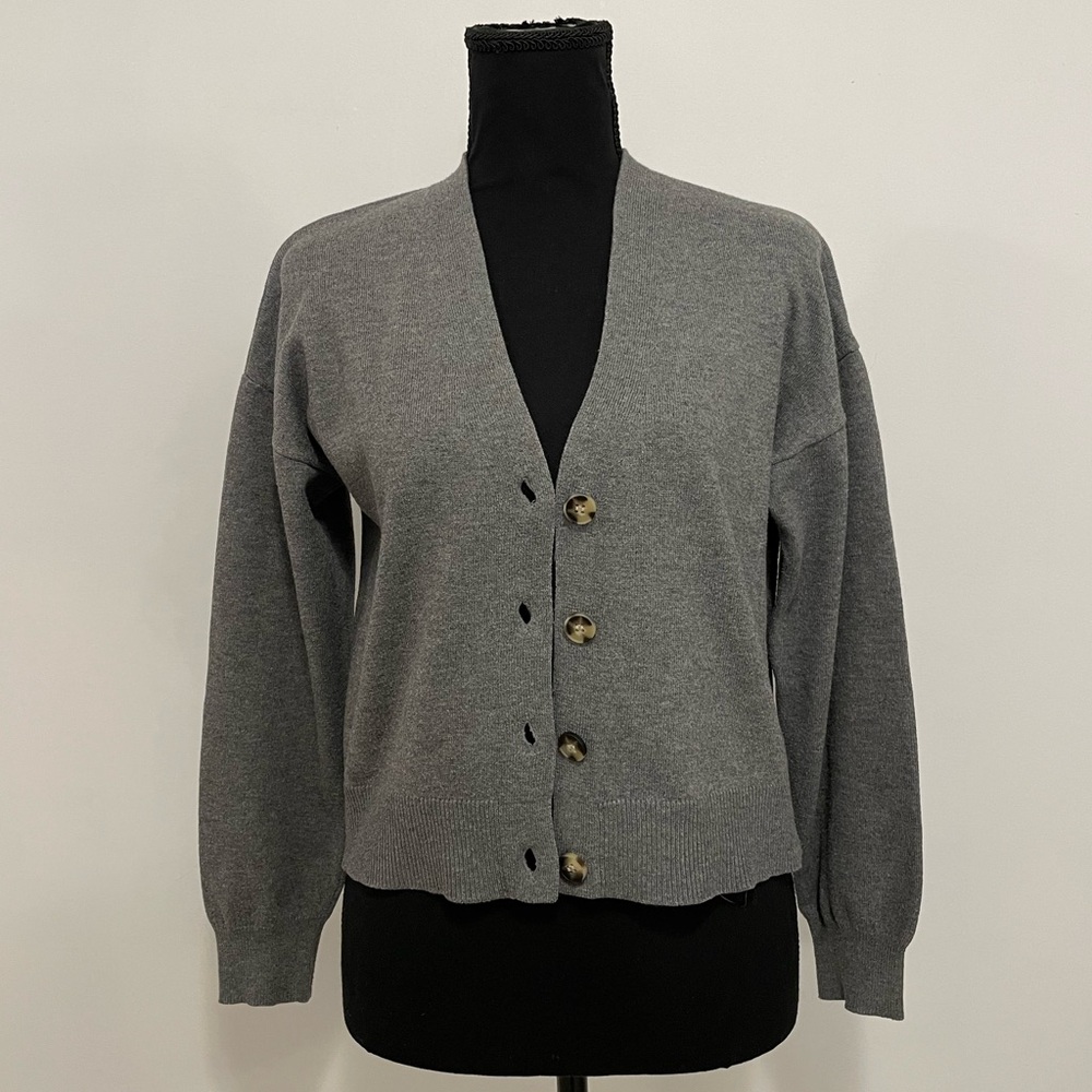 Primark Charcoal Button-Up Cardigan
